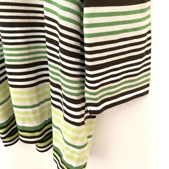 NWOT Green Stripe German Designer Sweater - Picture 7 of 9